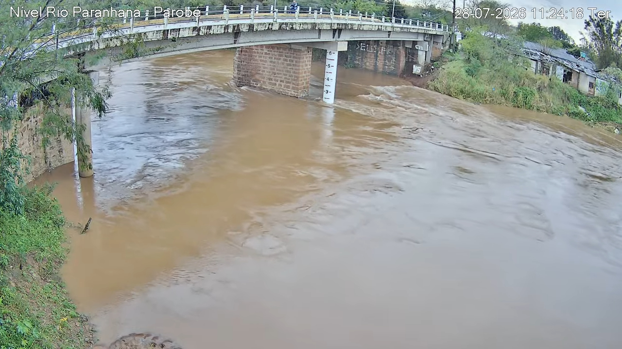 Nível do Rio Paranhana registra elevação em Parobé, informa Defesa Civil