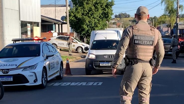 Brigada Militar realiza operação integrada para reforçar segurança em Parobé