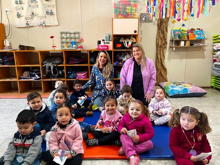 Parobé promove ação de educação em saúde bucal com crianças da EMEI Azaleia