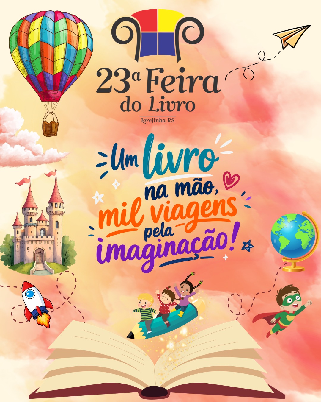 Com o tema “Um livro na mão, mil viagens pela imaginação!”, Igrejinha lança a programação oficial da 23ª Feira do Livro