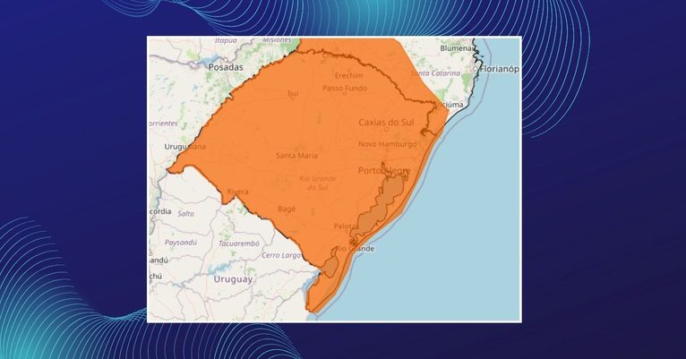 INMET emite dois alertas de tempestade para todo o Rio Grande do Sul nesta sexta-feira (28)