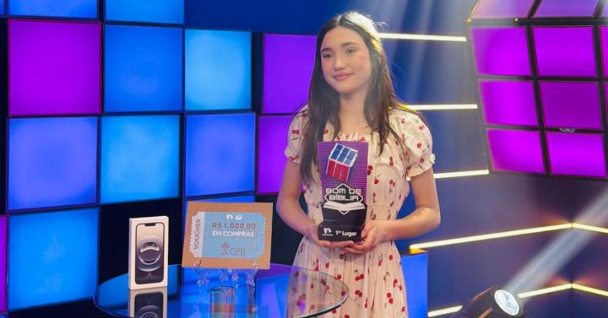 Moradora de Igrejinha vence programa nacional de conhecimentos sobre a Bíblia