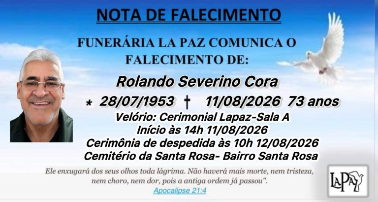 Falecimento | Rolando Severino Cora