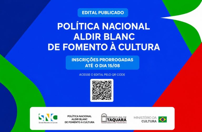 Agentes culturais e pontos de cultura têm até 15 de agosto para se inscrever nos editais da Lei Aldir Blanc em Taquara