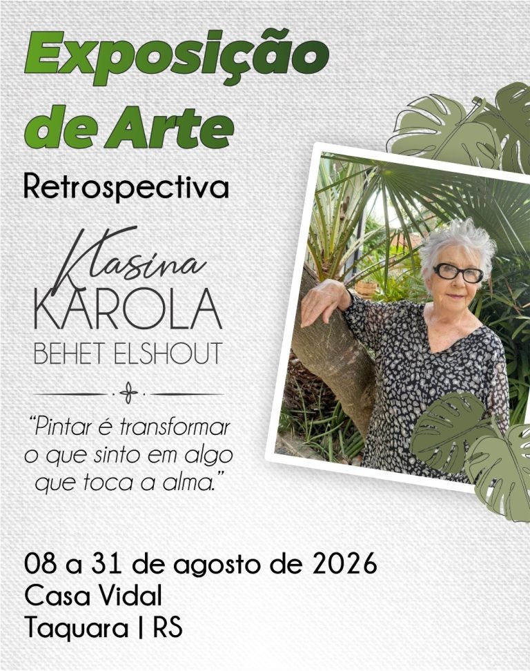 Casa Vidal recebe exposição "Retrospectiva", da artista Karola Behet Elshout
