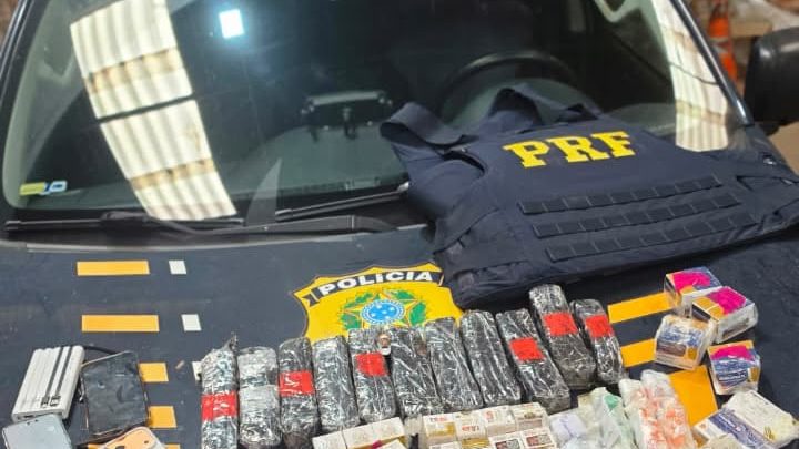 Homem natural de Taquara é preso pela PRF com cigarros eletrônicos, canetas emagrecedoras e anabolizantes