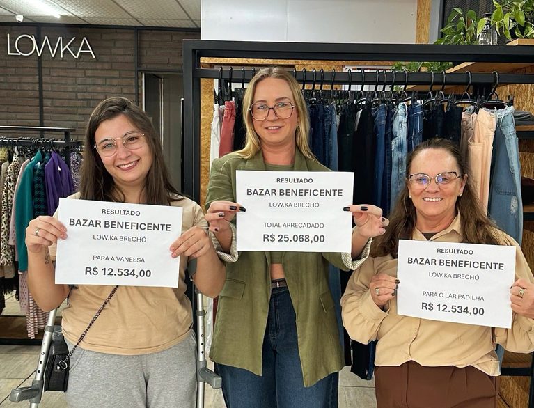 Lar Padilha será contemplado com mais de R$ 12,5 mil arrecadados em bazar beneficente