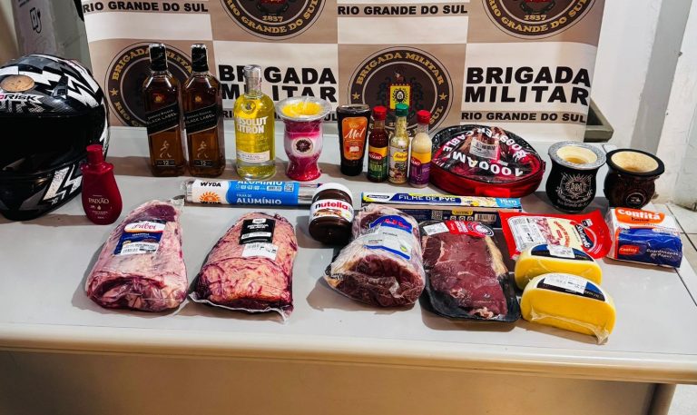 Motociclista é preso em flagrante com produtos furtados