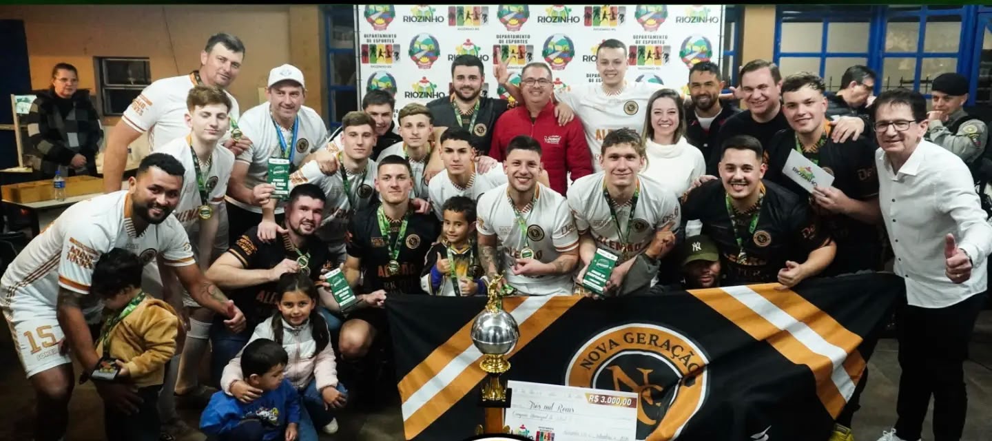 Nova Geração conquista título do Campeonato Municipal de Futsal de Riozinho