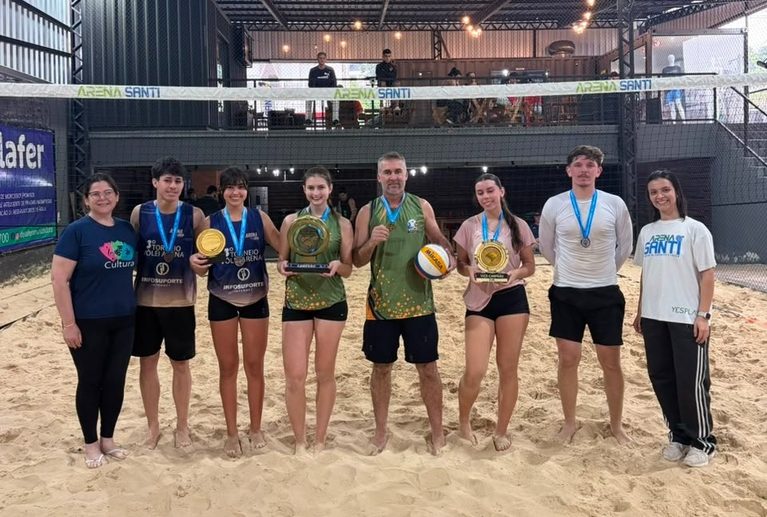 Segunda etapa do Campeonato Municipal de Vôlei de Praia reúne 22 duplas mistas em Parobé