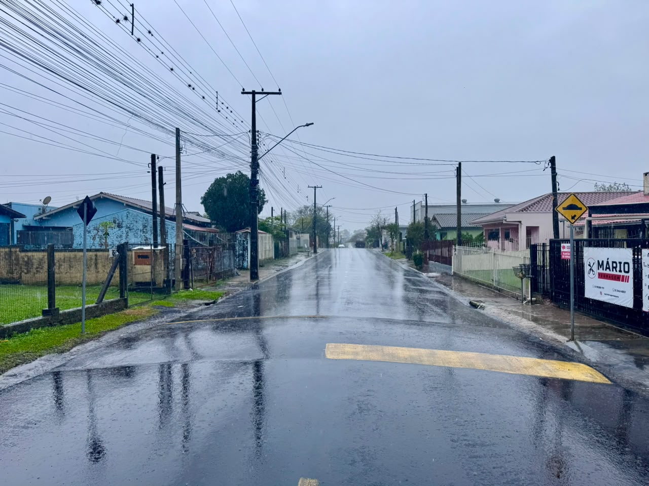 Recapeamento asfáltico da rua Farrapos é concluído em Taquara