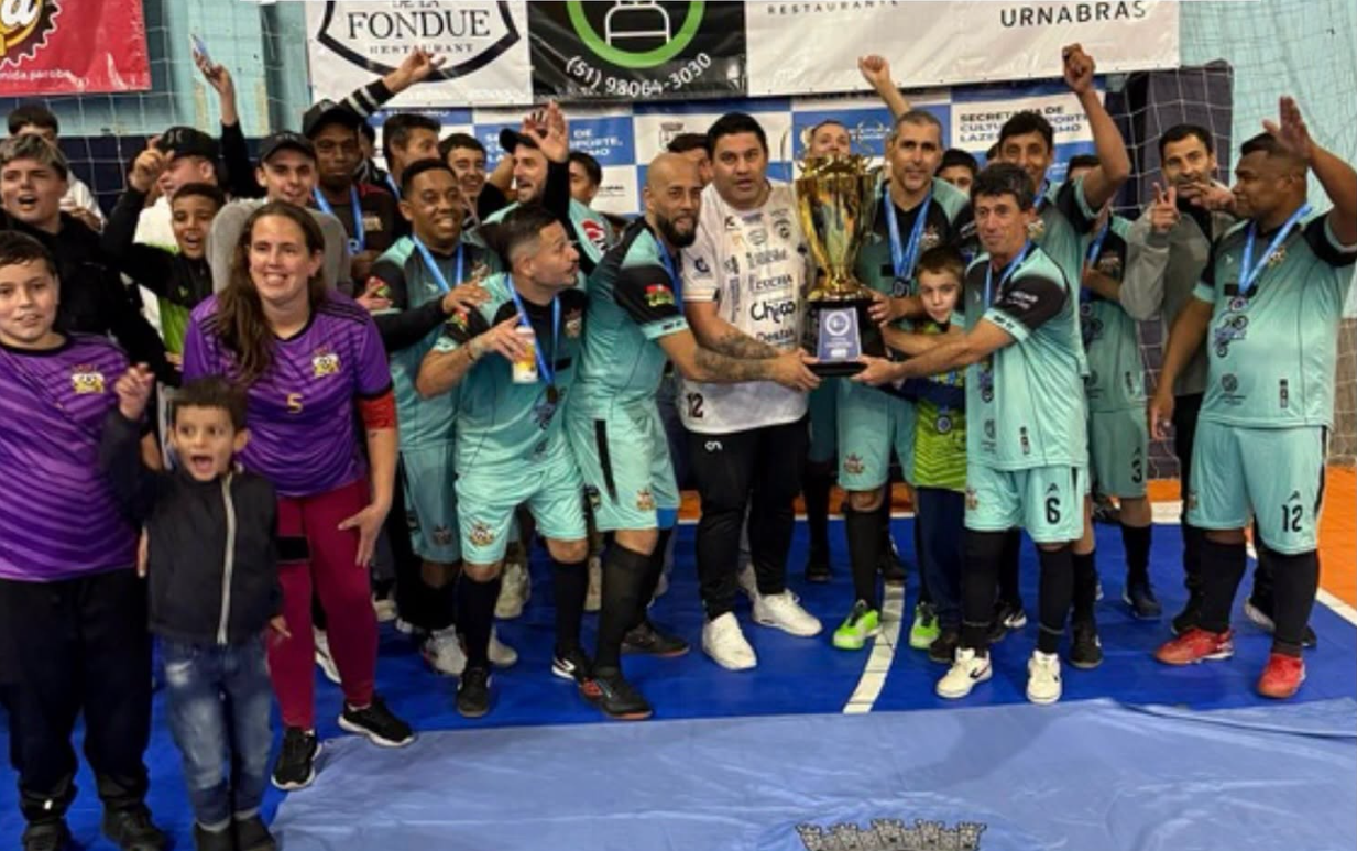 Amigos do Trago conquista título do Master no Municipal de Futsal de Parobé