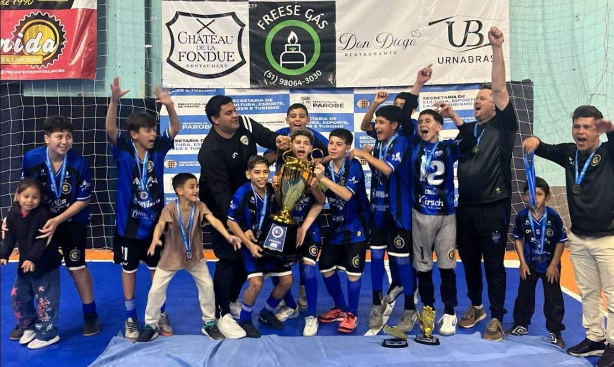 Grêmio de Milão conquista título Sub-13 do Campeonato Municipal de Futsal de Parobé