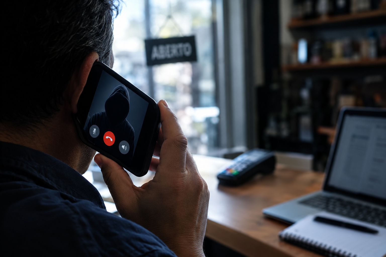 Golpe por telefone usa ameaças para extorquir comerciantes em Taquara