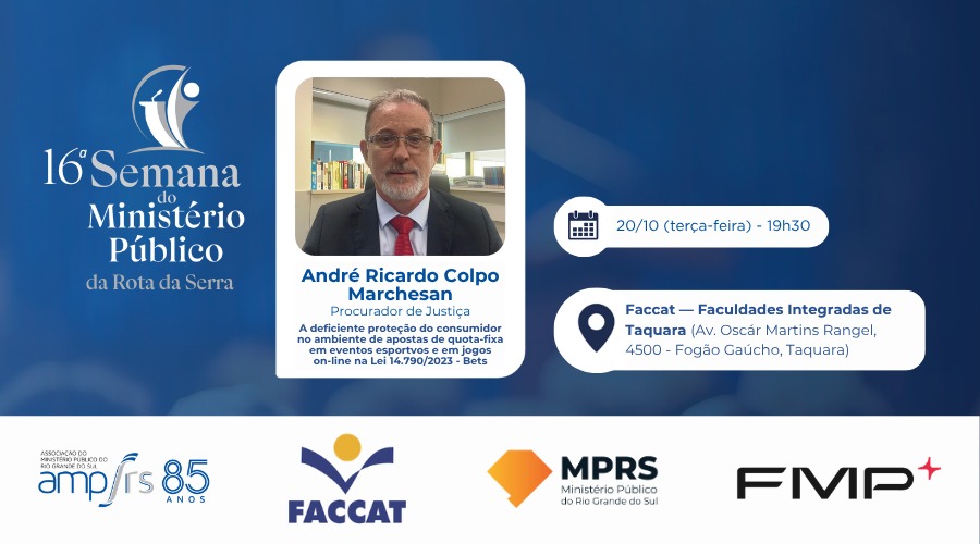 Taquara recebe Semana do Ministério Público com debate sobre apostas on-line