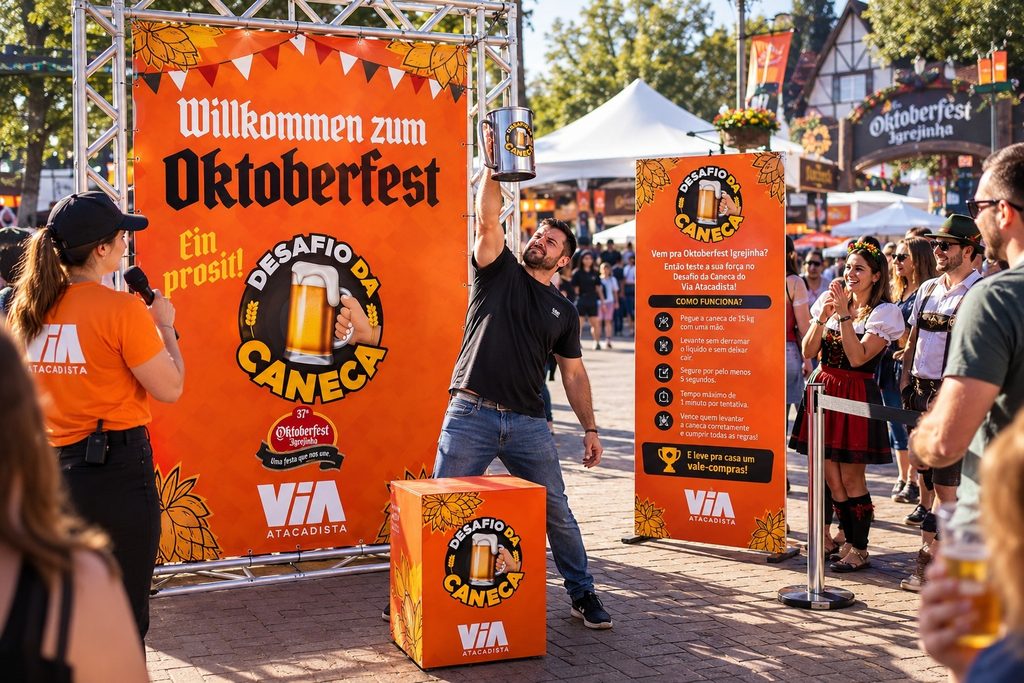 Via Atacadista marca presença na 37ª Oktoberfest de Igrejinha com atrações no parque e programação na loja