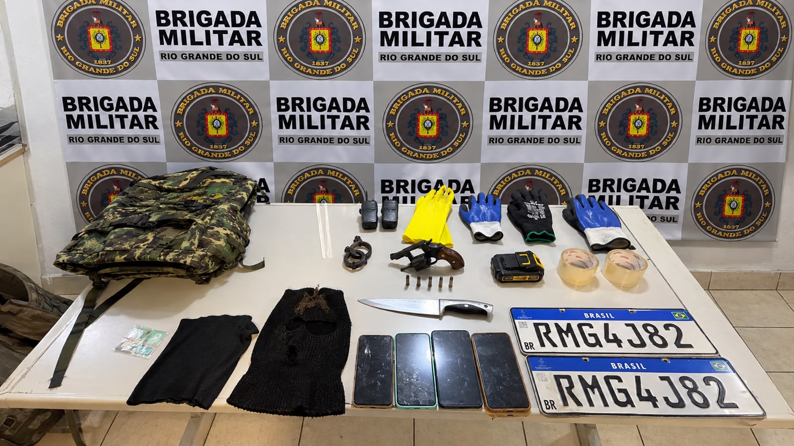 Brigada Militar prende sete homens após roubo de cobre em subestação de energia em Igrejinha